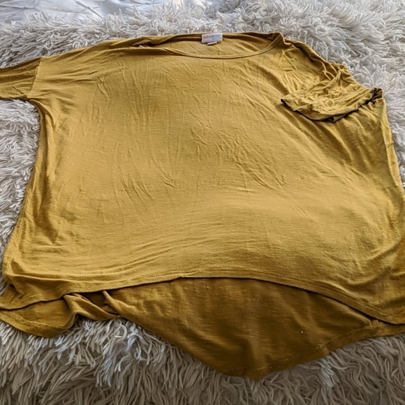 High low mustard yellow leggings top - Picture 2 of 2